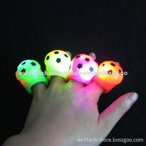 Beautiful finger ring with LED flashing for promotional gifts
